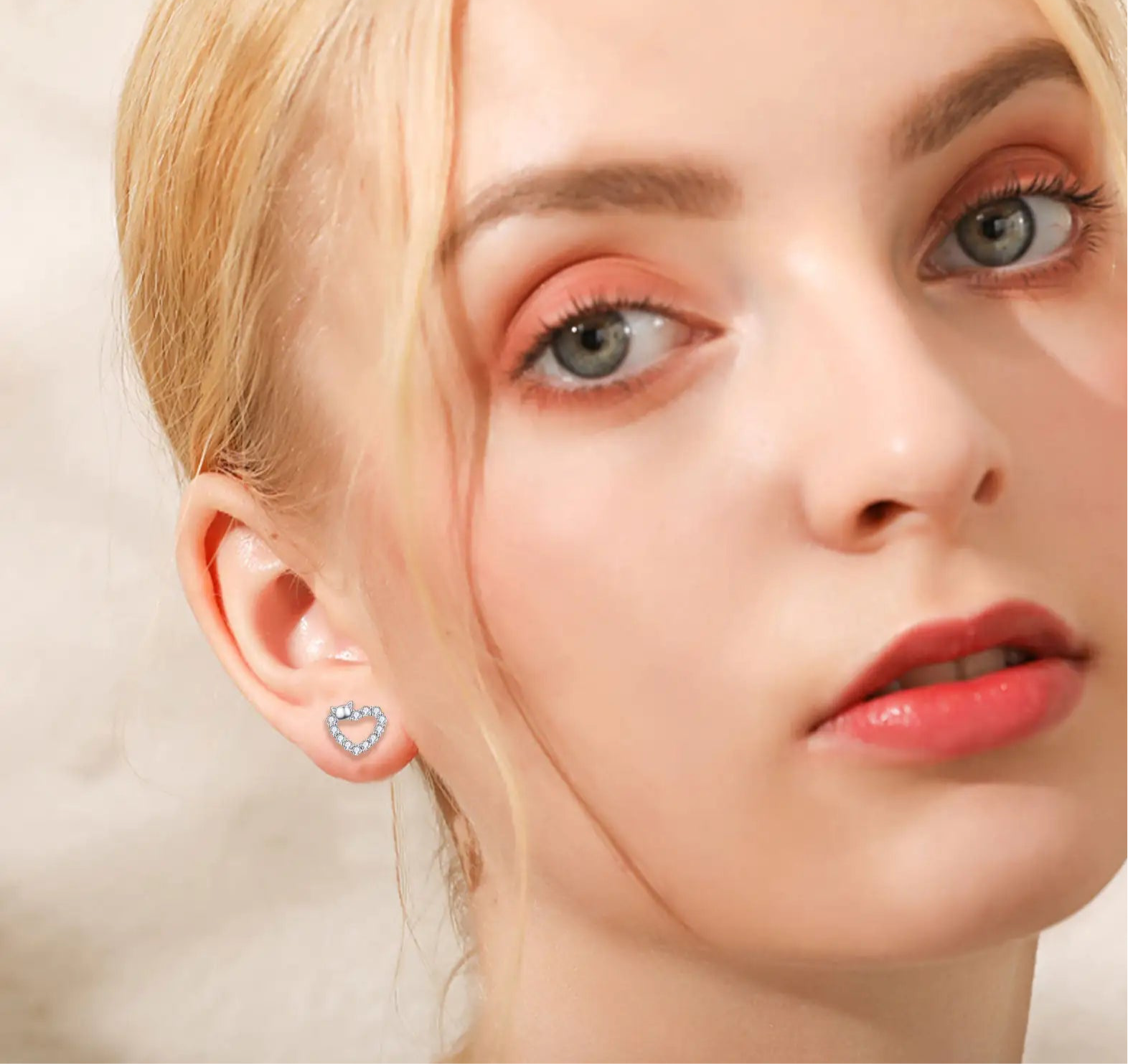 Heart Stud Earrings