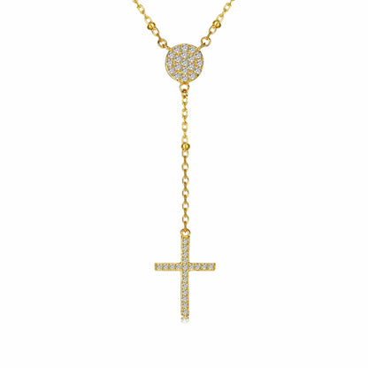 925 Sterling Silver Cross Pendant Necklace