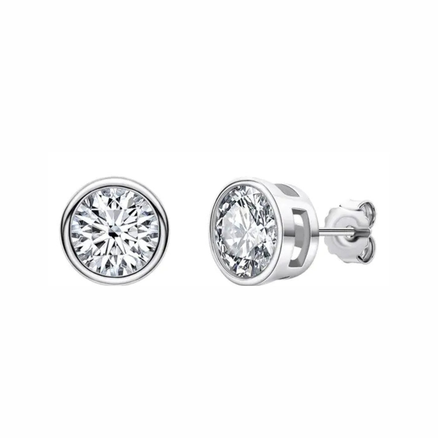 925 Sterling Silver Moissanite Earrings