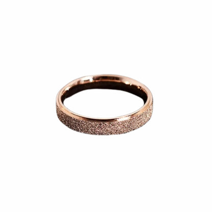 Rose Gold Frosted Ring