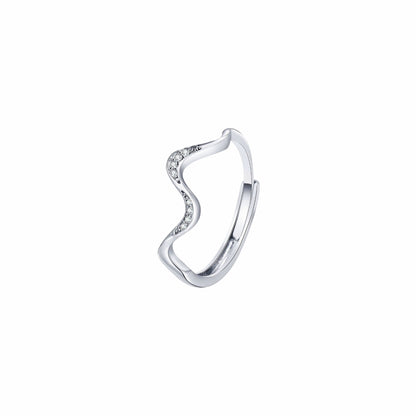 Minimalist Wave Ring