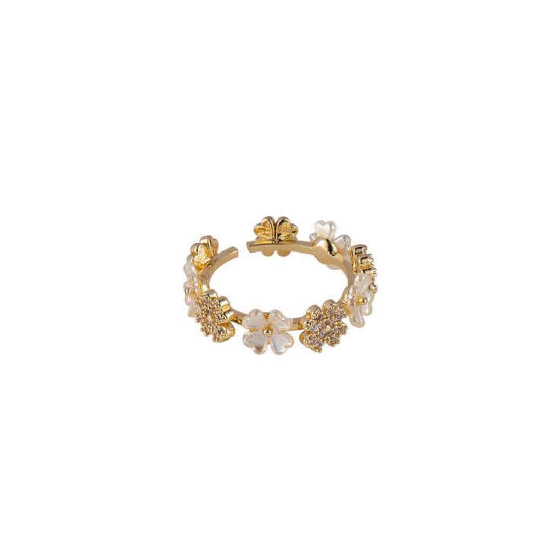 Shell Flower Ring