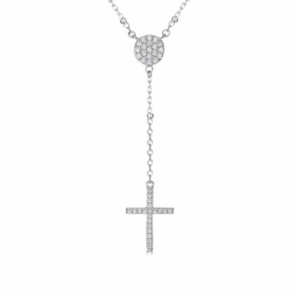 925 Sterling Silver Cross Pendant Necklace