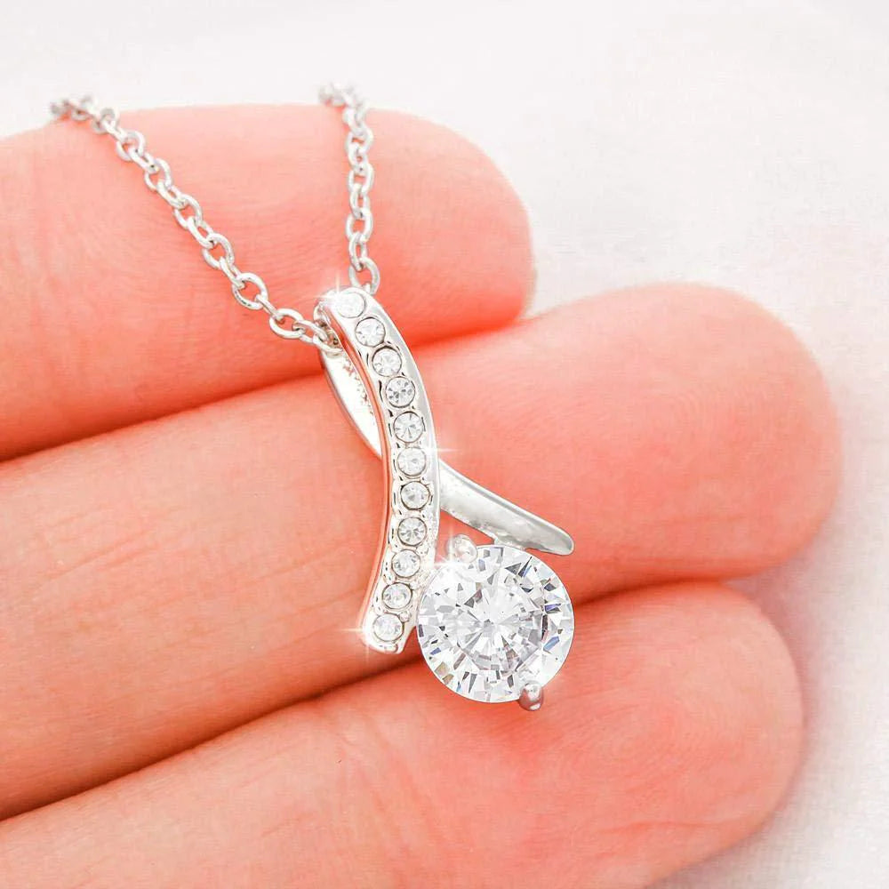 925 Sterling Silver Zircon Pendant Necklace