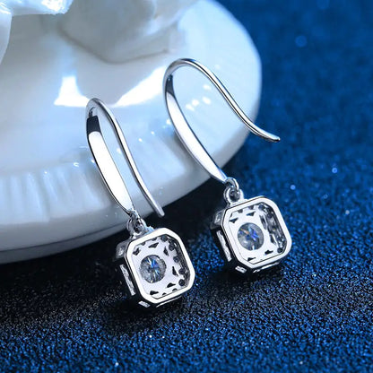 925 Sterling Silver Platinum Plated Earrings