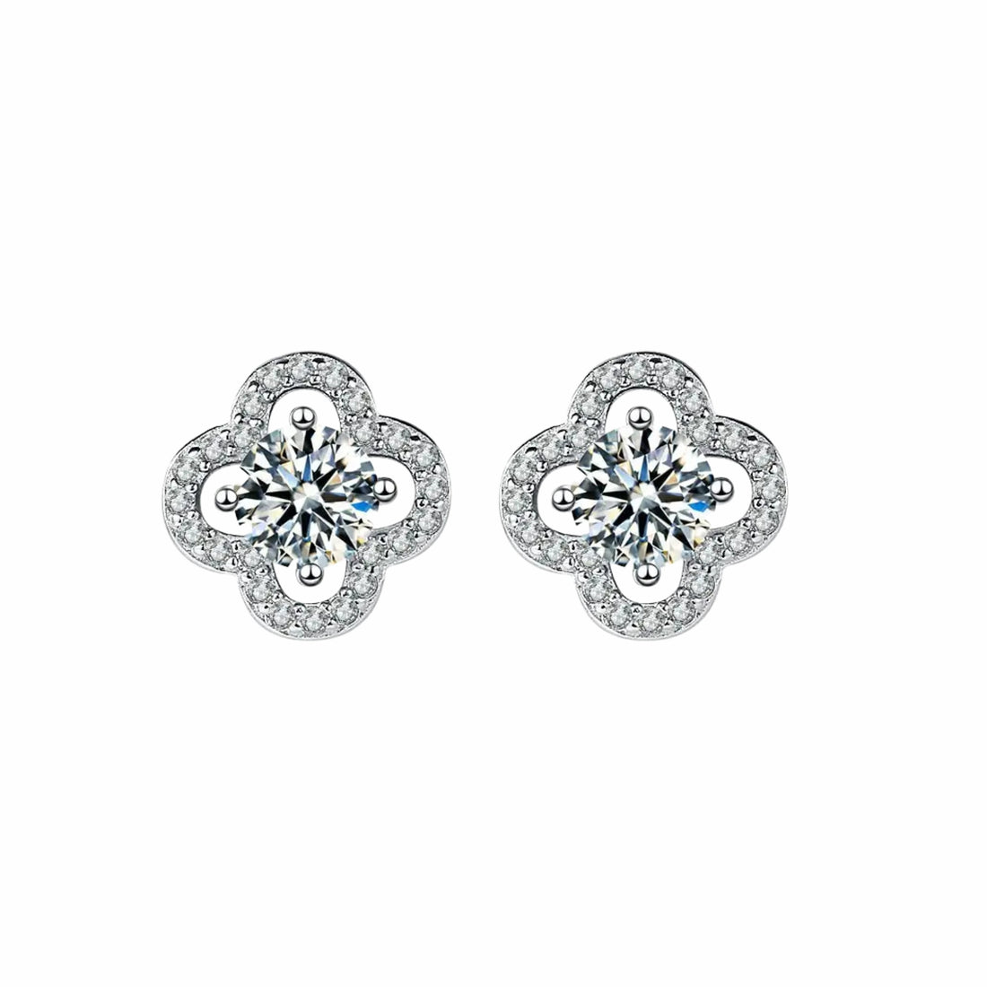 Clover Moissanite Earrings